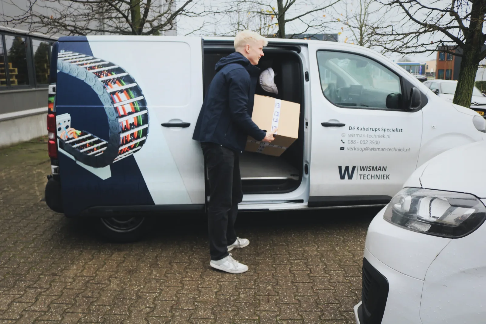 loading the service van for a job