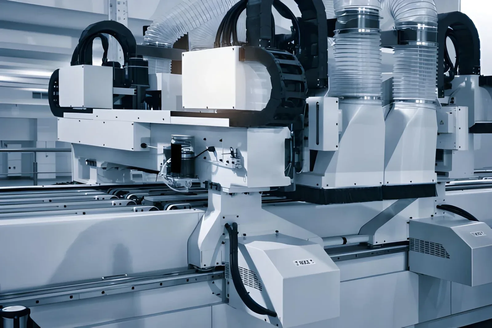 bewerkingsmachine met kabelrupsen