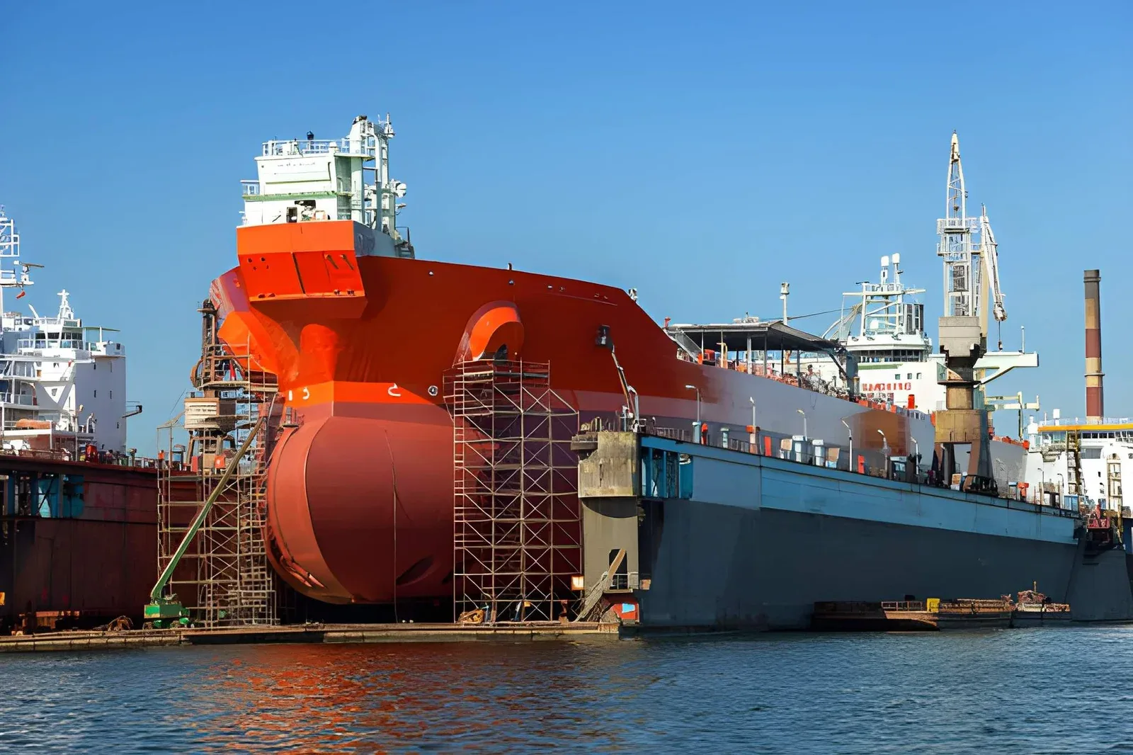 schip in het droogdok