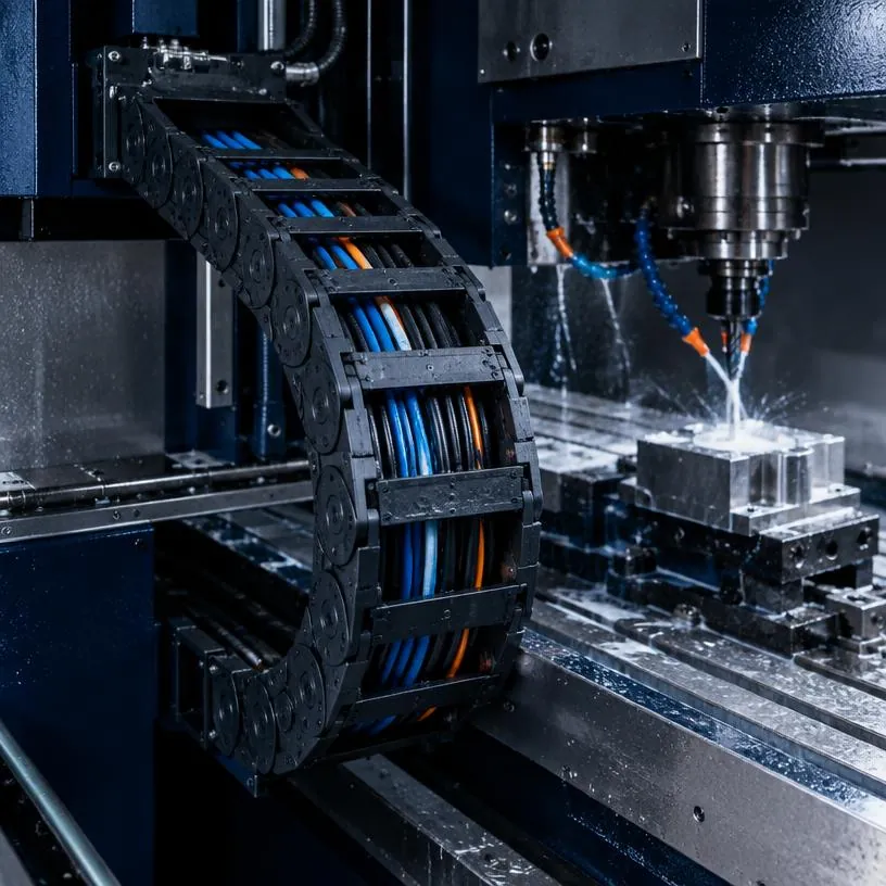 plastic cable carrier in machine tool