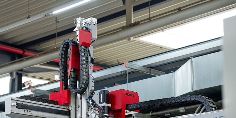 Kabelrups van Tsubaki Kabelschlepp op machine